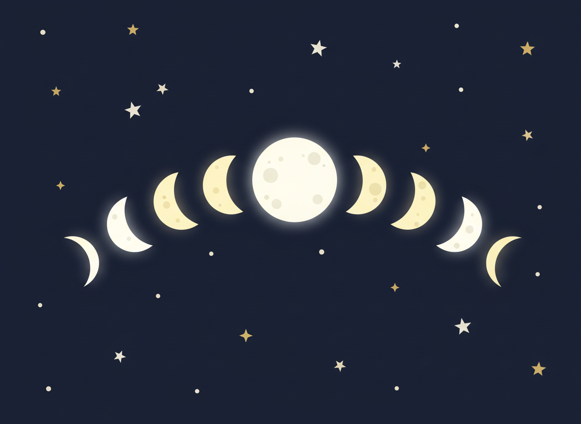 Why Does the Moon Change Shape? From Crescent to Full Moon