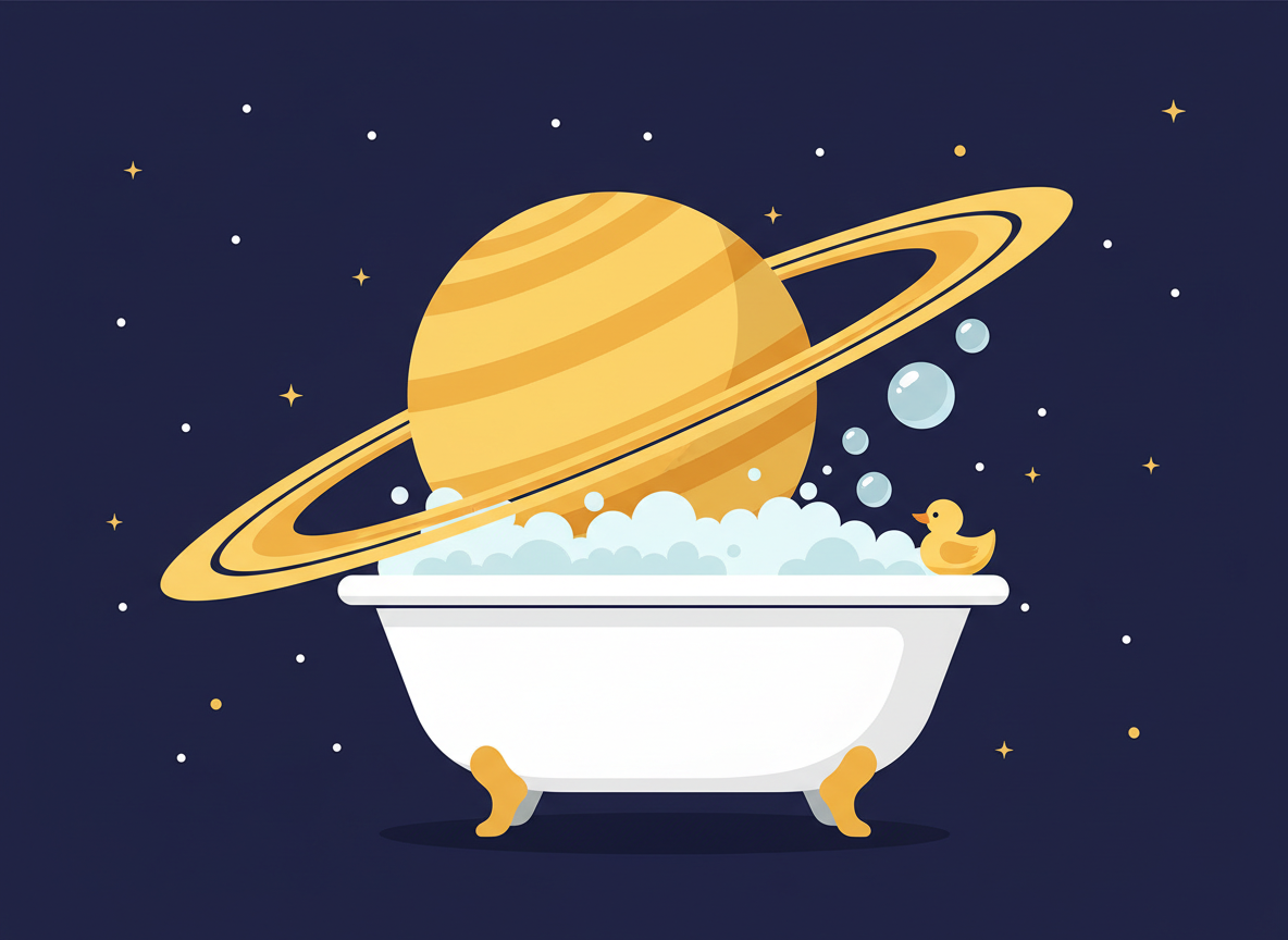 Could Saturn Really Float in a Bathtub?